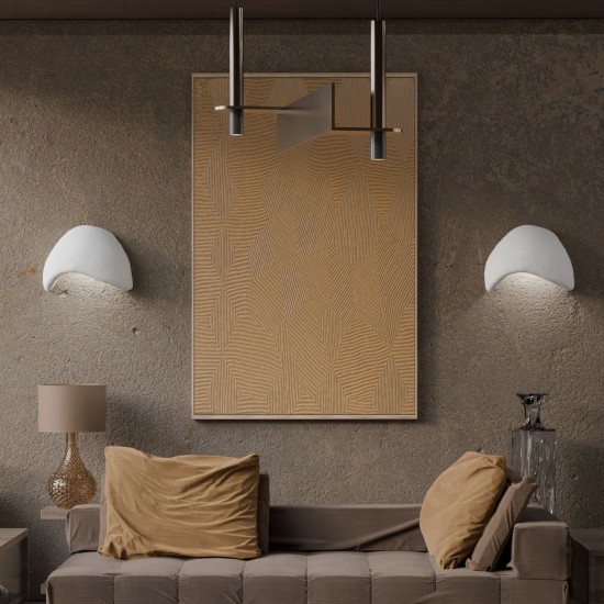 Wall Lamp Set (2 Pieces) Wabi Sabi Shell - White White Wall Lamp Set (2 Pieces) Wabi Sabi Shell - White White