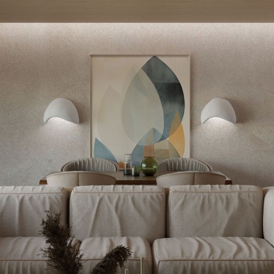 Wall Lamp Set (2 Pieces) Wabi Sabi Shell - White White Wall Lamp Set (2 Pieces) Wabi Sabi Shell - White White
