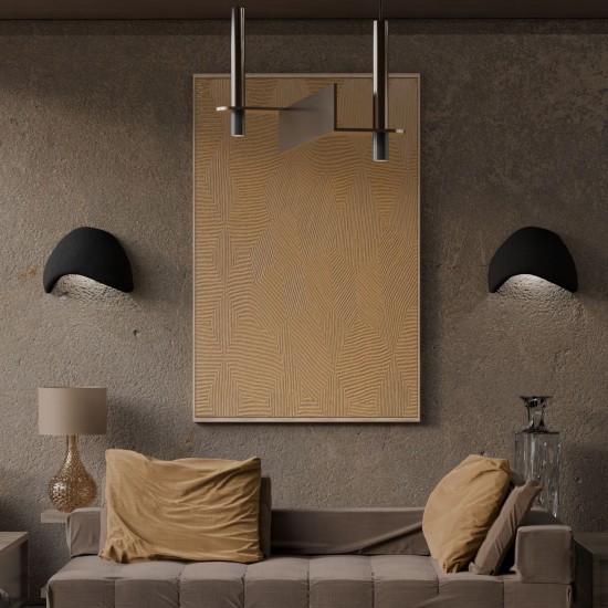 Wall Lamp Set (2 Pieces) Wabi Sabi Shell - Black Black
