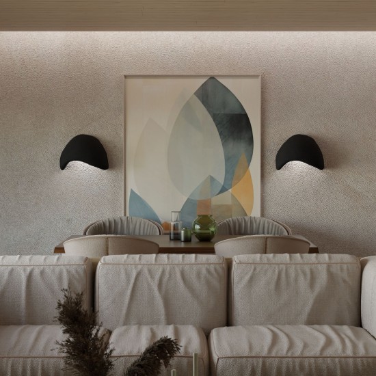 Wall Lamp Set (2 Pieces) Wabi Sabi Shell - Black Black