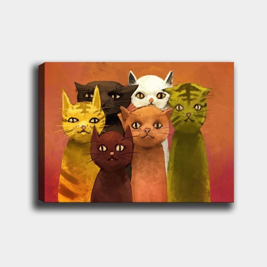 Wallxpert Decorative Canvas Painting 315384488_70100 Multicolor