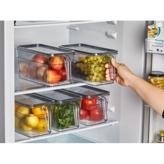 Fridge Organizer Set (2 Pieces) K-135x2 Transparent Fridge Organizer Set (2 Pieces) K-135x2 Transparent