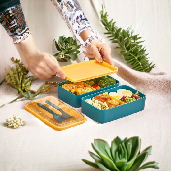 Hermia Lunch Box Set (2 Pieces) EM-1003-S Blue
Yellow