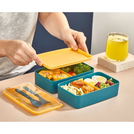 Hermia Lunch Box Set (2 Pieces) EM-1003-S Blue
Yellow