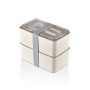 Lunch Box Set (2 Pieces) EM-1003-G White
Grey