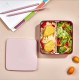 Lunch Box Set (2 Pieces) EM-1013 Pink Hermia Lunch Box Set (2 Pieces) EM-1013 Pink