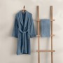 Bathrobe Set (2 Pieces) 1051A-044-1 Blue