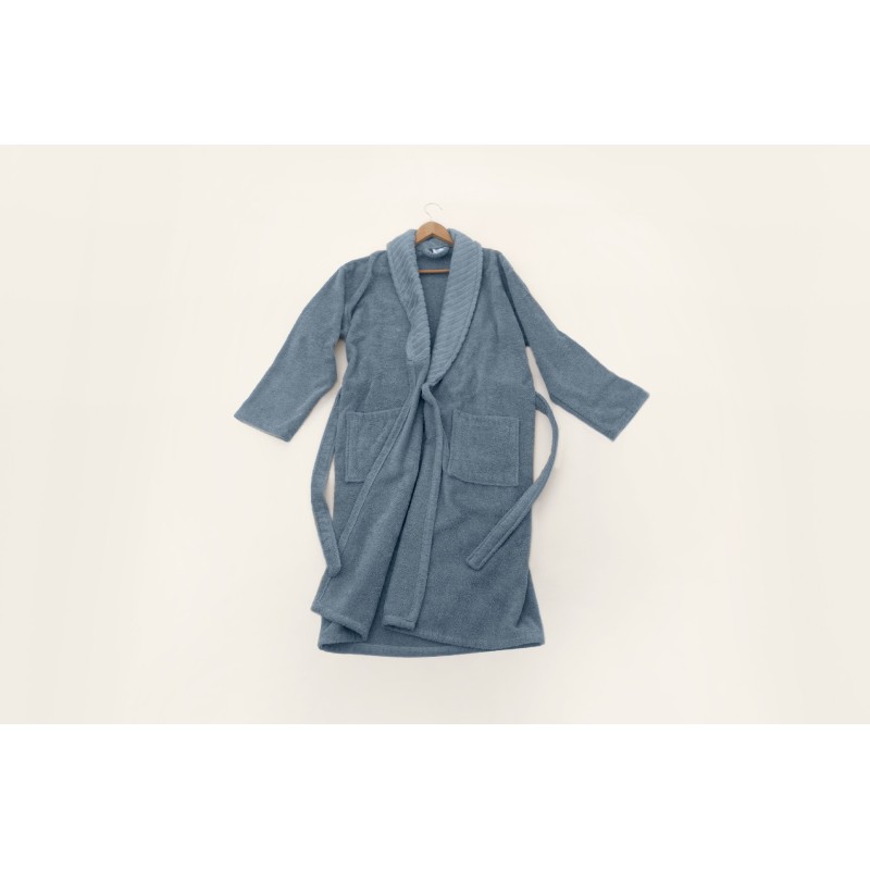 Lessentiel Bathrobe Set (2 Pieces) 1051A-044-1 Blue