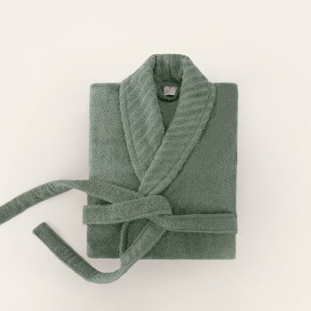 Bathrobe Set (2 Pieces) 1050A-071-2 Green