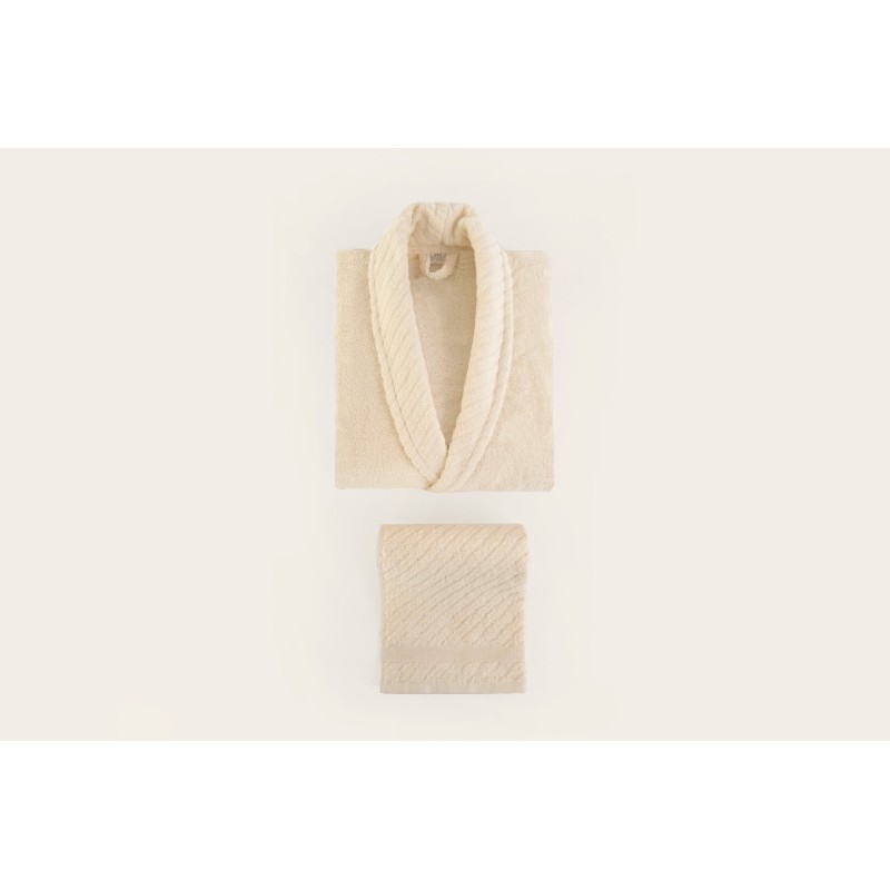 Lessentiel Family Bathrobe Set (4 Pieces) 1062A-047-1 Powder
Cream