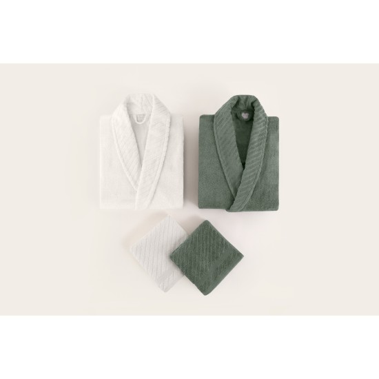 Family Bathrobe Set (4 Pieces) 1060A-047-1 Green
White Lessentiel Family Bathrobe Set (4 Pieces) 1060A-047-1 Green
White