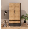 Wardrobe Flora 90 - Anthracite, Sapphire Oak Anthracite
Sapphire Oak