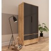 Wardrobe Flora 90 - Sapphire Oak, Anthracite Sapphire Oak
Anthracite