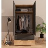Wardrobe Flora 90 - Sapphire Oak, Anthracite Sapphire Oak
Anthracite