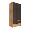 Wardrobe Flora 90 - Sapphire Oak, Anthracite Sapphire Oak
Anthracite