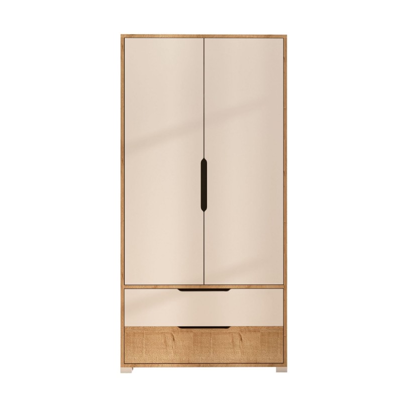 Wardrobe Flora 90 - Sapphire Oak, White Sapphire Oak
White