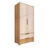 Wardrobe Flora 90 - Sapphire Oak, White Sapphire Oak
White
