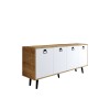 Console Mirza Modern 180 - Sapphire Oak, White Sapphire Oak
White
