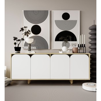 Console Lazio Bohem 180 - Sapphire Oak, White Sapphire Oak
White