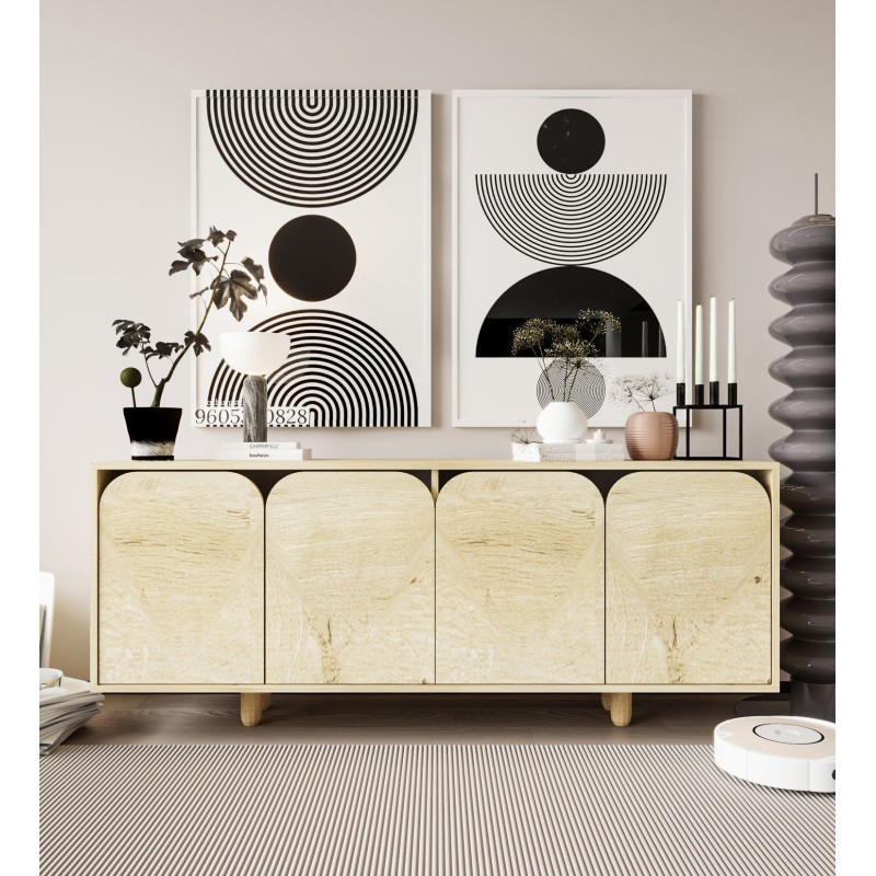 Console Lazio Bohem 180 - Sapphire Oak Sapphire Oak