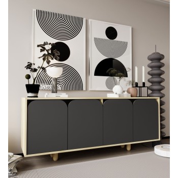 Console Lazio Bohem 180 - Sapphire Oak, Anthracite Sapphire Oak
Anthracite