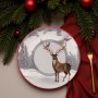 Dessert Plate Set (6 Pieces) Deer Winter Multicolor