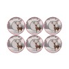 Dessert Plate Set (6 Pieces) Deer Winter Multicolor