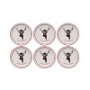 Dessert Plate Set (6 Pieces) Xmas Merry Multicolor