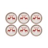 Dessert Plate Set (6 Pieces) Two Deers Multicolor