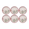 Service Plate Set (6 Pieces) Xmas Cherry Multicolor