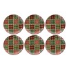 Service Plate Set (6 Pieces) Xmas Ekose Multicolor