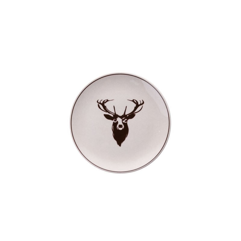 Service Plate Set (6 Pieces) Geyik Bordo Multicolor