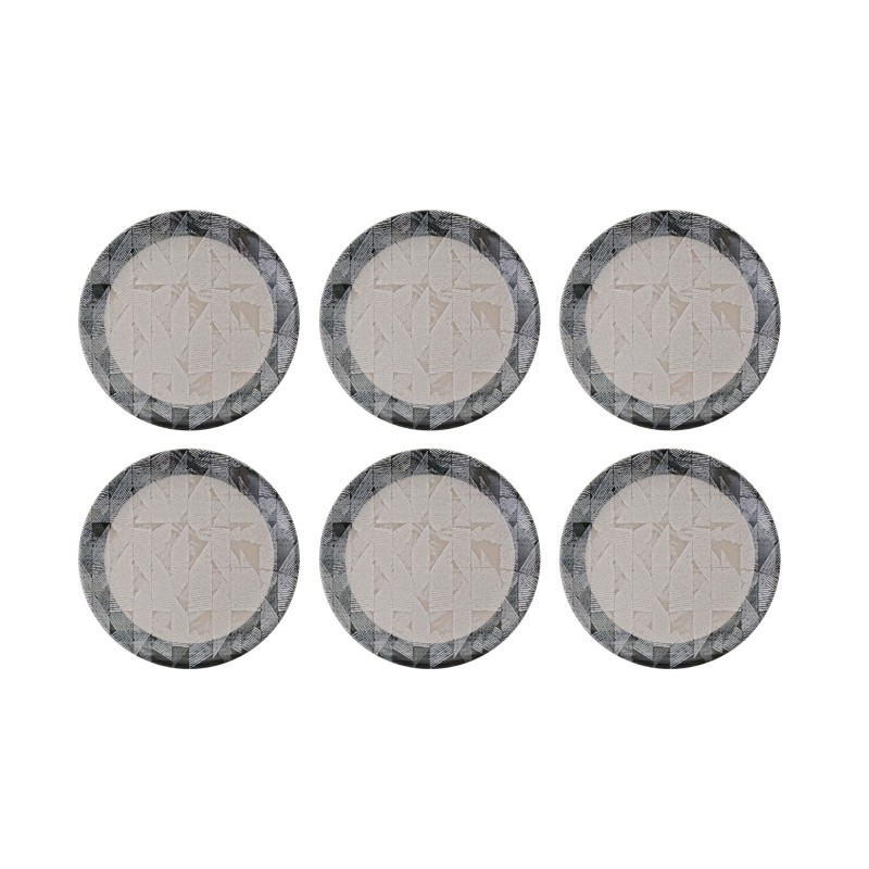 Dessert Plate Set (6 Pieces) Arel Grey
Black
Beige