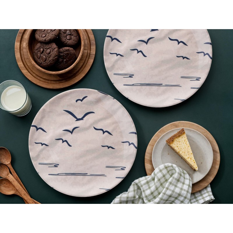 Service Plate Set (6 Pieces) Larum Dark Blue
Beige