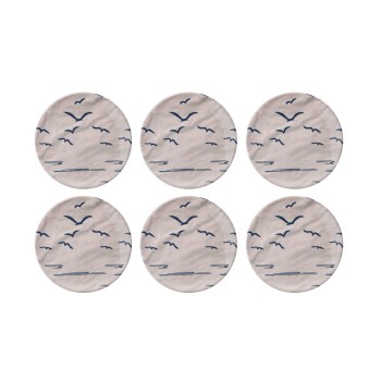 Service Plate Set (6 Pieces) Larum Dark Blue
Beige