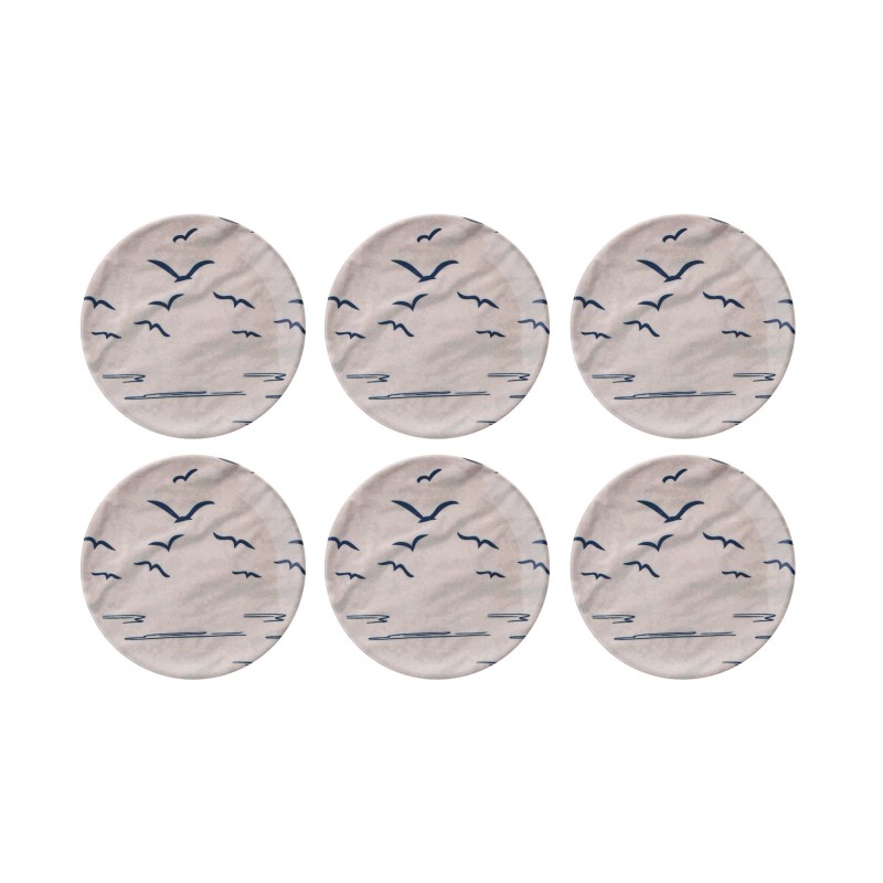 Service Plate Set (6 Pieces) Larum Dark Blue
Beige