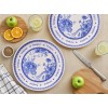 Service Plate Set (6 Pieces) Bonjour Blue Blue
White