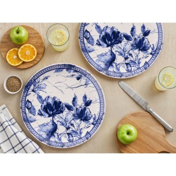 Service Plate Set (6 Pieces) Heaven Blue Blue
White