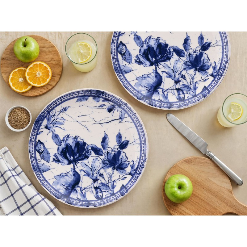 Service Plate Set (6 Pieces) Heaven Blue Blue
White