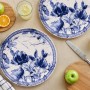 Service Plate Set (6 Pieces) Heaven Blue Blue
White