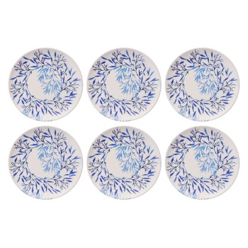 Service Plate Set (6 Pieces) Blue Ivy Blue
White
Aqua