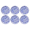 Service Plate Set (6 Pieces) Blue Wave Blue
White