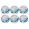 Service Plate Set (6 Pieces) Turquoise Pattern Multicolor
