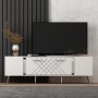 TV Stand Detas - White, Silver White
Silver