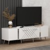 TV Stand Detas - White, Silver White
Silver