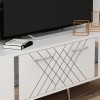 TV Stand Detas - White, Silver White
Silver