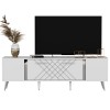 TV Stand Detas - White, Silver White
Silver