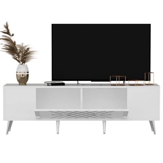 TV Stand Detas - White, Silver White
Silver TV Stand Detas - White, Silver White
Silver