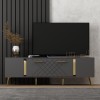 TV Stand Detas - Anthracite, Gold Anthracite
Gold