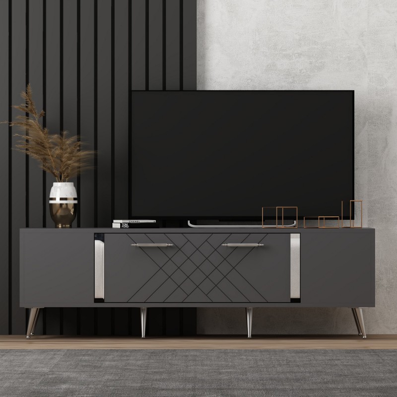 TV Stand Detas - Anthracite, Silver Anthracite
Silver